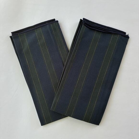 Longaberger Napkins Set Of Two /2 Membership Stripe #2363941 New In Package - Picture 1 of 5